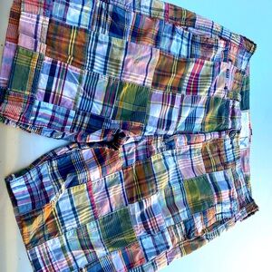 Patchwork Plaid Men's Shorts